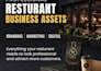 design a modern digital restaurant menu board or food flyer